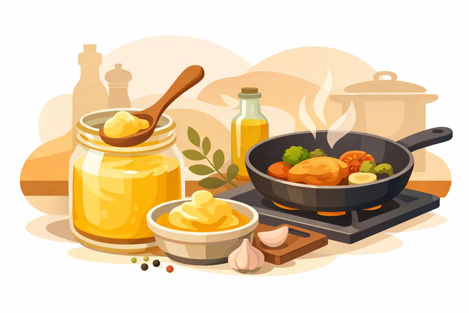 Manteiga ghee para cozinhar com mais sabor