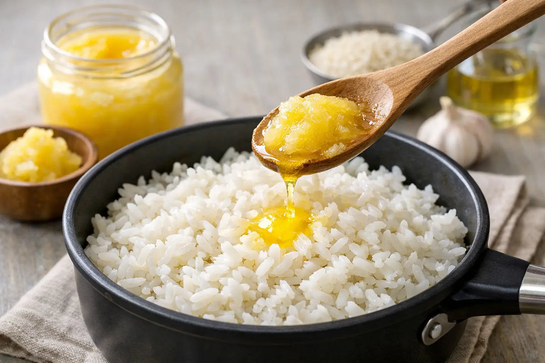 Como usar ghee no arroz sem errar a mão