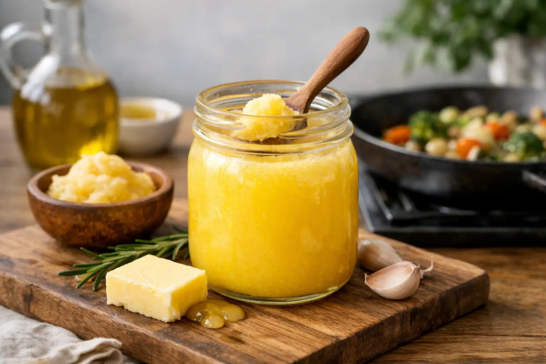 Ghee orgânica para cozinhar melhor todo dia