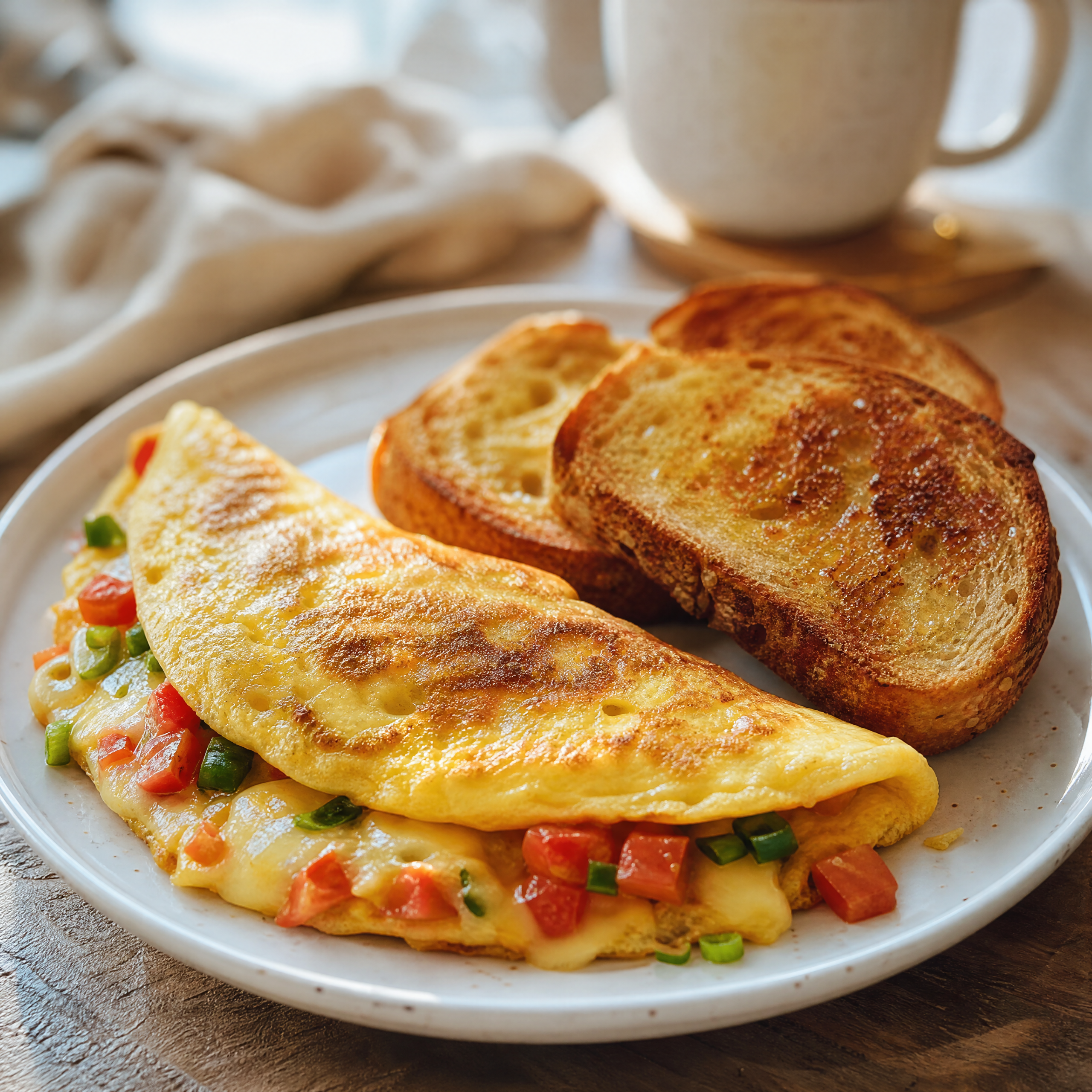 Omelete com Pão na Frigideira da Magheeda 🐄